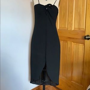 Black slip dress